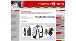 Desktop Screenshot of fashion4moto.de